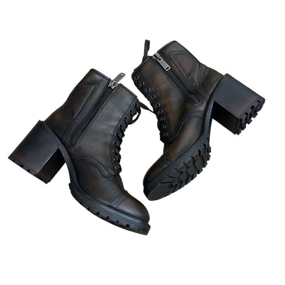 Thursday Boot Company Rebel Zip Up Leather Boots Size 10.5 Handmade - Picture 1 of 9